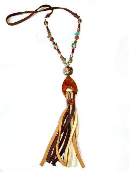 Multi-colored Tassle Necklace – shopamyleinerdesigns
