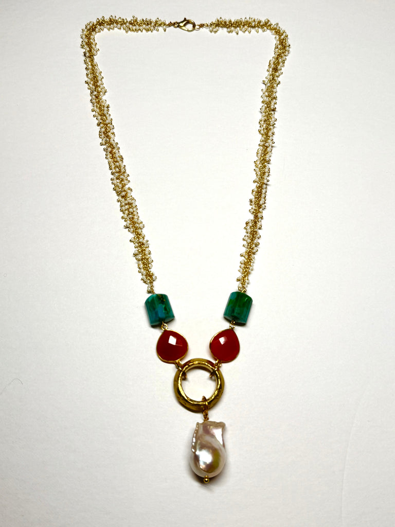 Brass Ring Necklace