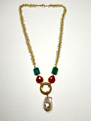 Brass Ring Necklace