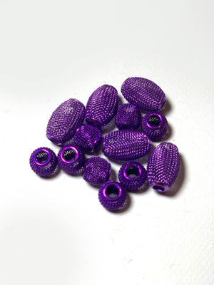 Purple Mesh Beads