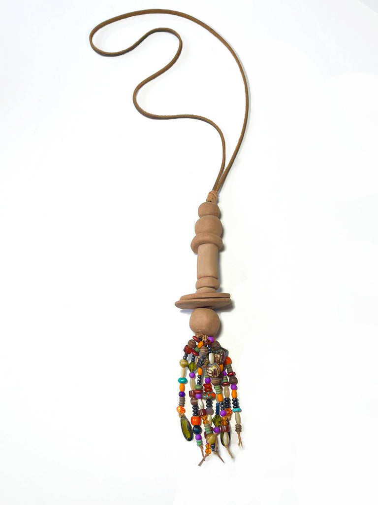 Clay Tassel Necklace
