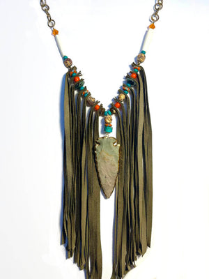 Long Fringe Necklace