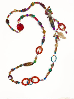 Tribal Charm Strand Necklace